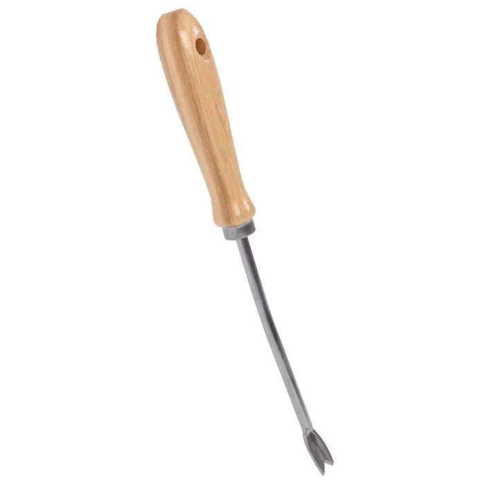 Hand Weeder - Galvanized Steel - Ash Wood Handle 1 Hand Weeder - Galvanized Steel - Ash Wood Handle