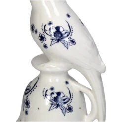 Candle Holder - Bird Porcelain - Delfts Blue ↑ 21 Cm -UrbanJngl Terrarium Plants KAL 3205 3