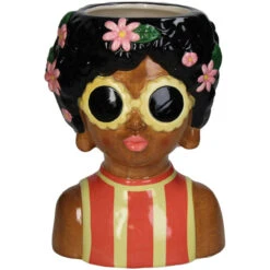 Vase Lady Sunny + 10x Real Touch Tulips White/Green -UrbanJngl Terrarium Plants KAL 4305 da52d8d5 1620 4b67 9cb8 04db606734be