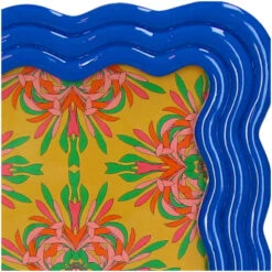 Curved Photo Frame Polyresin - Blue -UrbanJngl Terrarium Plants KAL 5022 3