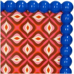 Beaded Photo Frame Polyresin – Blue -UrbanJngl Terrarium Plants KAL 5373 3