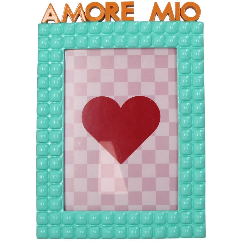 Amore Mio Polyresin Photo Frame Turquoise 13x18cm 1 Amore Mio Polyresin Photo Frame Turquoise 13x18cm