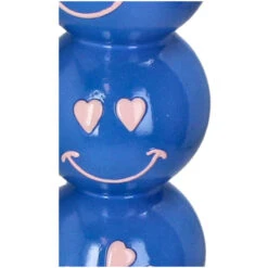 Smiley Blue Balls Candle Holder 9x9x36cm - Candle Stick Holder 6 Smiley Blue Balls Candle Holder 9x9x36cm - Candle Stick Holder -UrbanJngl Terrarium Plants KAL 6493 3 kandelaar hartje smiley
