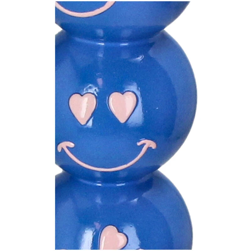 Smiley Blue Balls Candle Holder 9x9x36cm - Candle Stick Holder 3 Smiley Blue Balls Candle Holder 9x9x36cm - Candle Stick Holder - Image 3