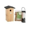 ESSCHERT DESIGN Great Tit Package - Birdhouse And Bird Food - Garden Accessories