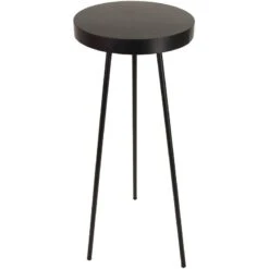 Round Table - Black Metal - Ø 42,5 X ↑ 88 Cm