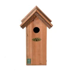 ESSCHERT DESIGN Blue Tit Birdhouse - Nesting Box - Bitumen Roof