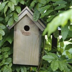 ESSCHERT DESIGN Blue Tit Birdhouse - Nesting Box - Bitumen Roof -UrbanJngl Terrarium Plants Vogelhuis Nestkast Vogels Tuin Trendhero3