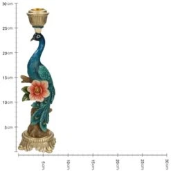Candle Holder - Peacock Multi - ↑ 29 Cm -UrbanJngl Terrarium Plants XET 3472 3
