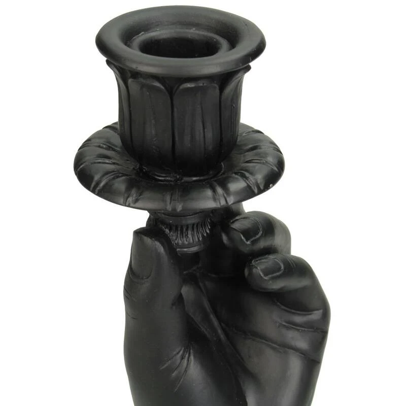 Candle Holder - Hand Black - ↑ 20 Cm 4 Candle Holder - Hand Black - ↑ 20 Cm - Image 4