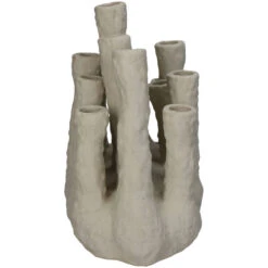 Flower Holder XL - Coral - Ecru - Multi-spout Vase -UrbanJngl Terrarium Plants XET 9844 1