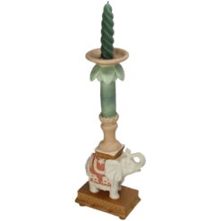 Candle Holder - Elephant Natural/Pink - Polyresin - ↑ 34,5 Cm -UrbanJngl Terrarium Plants candle holder elephant candle stick