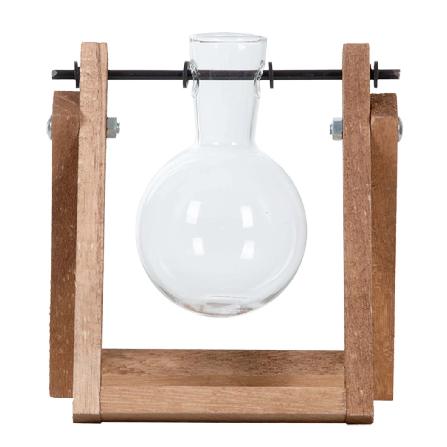 Cutting Stand - 1 Glass Vase - Hydroponic Vase For Cuttings - Wooden - Cultivation Station 1 Cutting Stand - 1 Glass Vase - Hydroponic Vase For Cuttings - Wooden - Cultivation Station