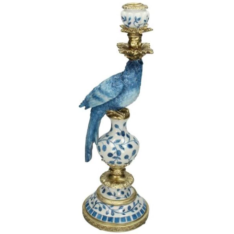 Candle Holder - Dutch Blue Parrot ↑ 40 Cm 11 Candle Holder - Dutch Blue Parrot ↑ 40 Cm - Image 11