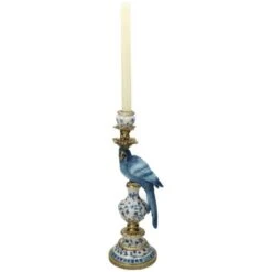 Candle Holder - Dutch Blue Parrot ↑ 40 Cm 24 Candle Holder - Dutch Blue Parrot ↑ 40 Cm -UrbanJngl Terrarium Plants dutch blue parrot candle stick 3 d4524e96 e8ef 40c0 abda a2d6270da337