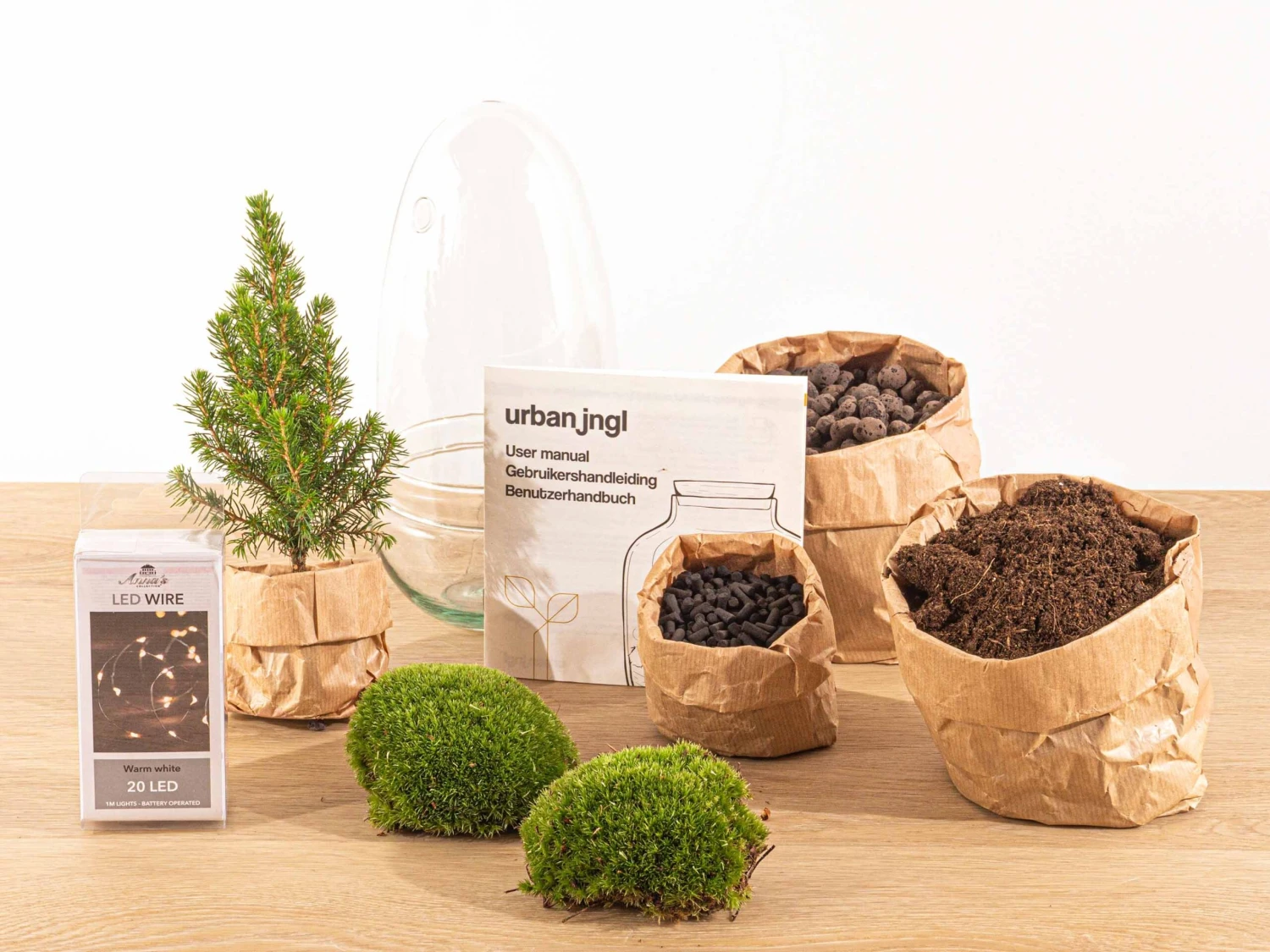 Egg Christmas - Plant Terrarium With Christmas Tree And Lighting - ↑ 25 Cm 4 Egg Christmas - Plant Terrarium With Christmas Tree And Lighting - ↑ 25 Cm - Image 4