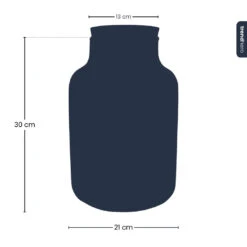 Terrarium Bottle 'Milky' With LED-lighting - Closed Terrarium Ø 21 Cm ↑ 30 Cm -UrbanJngl Terrarium Plants milky terrarium silhouette trendherocopy