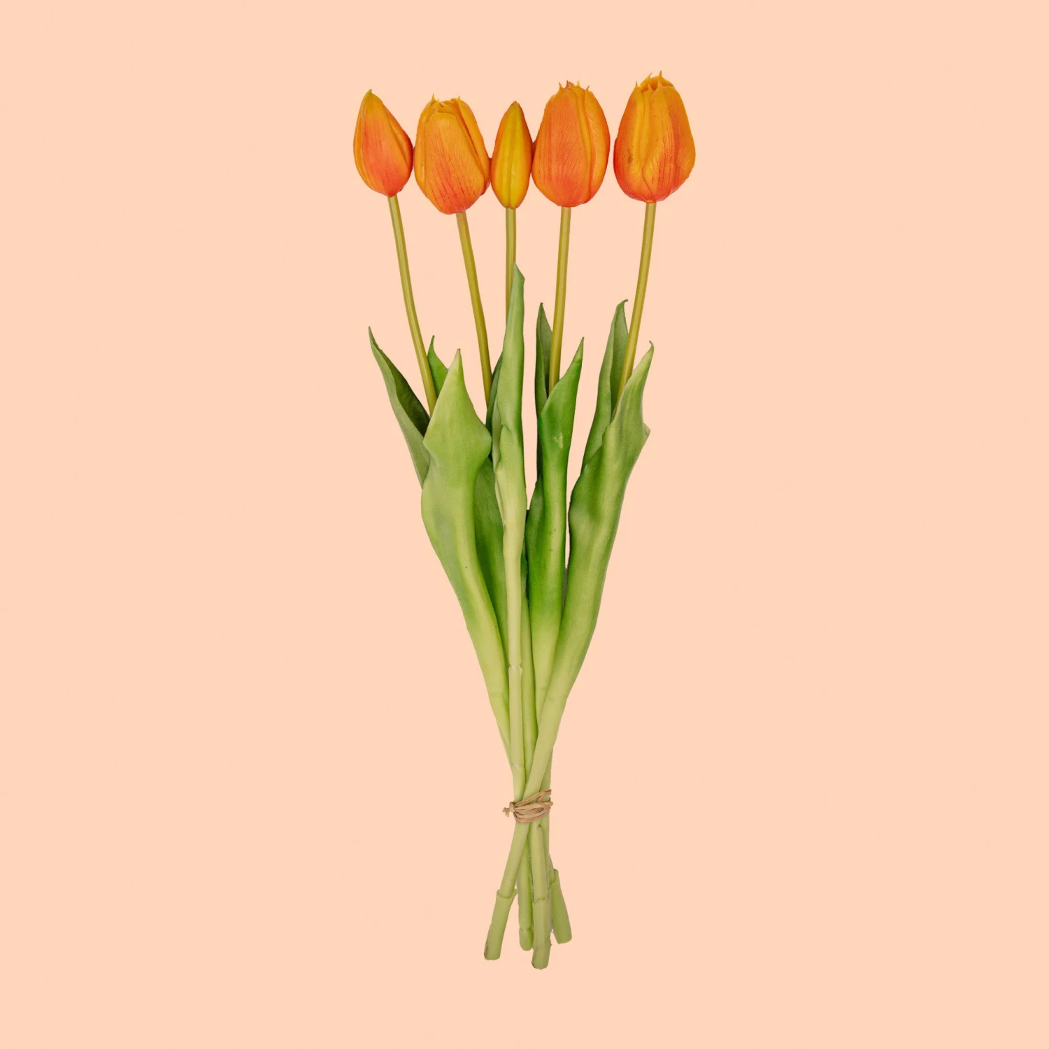 Tulip Bouquet – 5 Pieces – Various Colours – ‘Real Touch’ Artificial Tulips – 42 Cm 2 Tulip Bouquet – 5 Pieces – Various Colours – ‘Real Touch’ Artificial Tulips – 42 Cm - Image 2