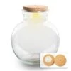 Terrarium Bottle 'Teddy' - Incl. (LED) Cork - Closed Terrarium Ø 25 Cm ↑ 26.5 Cm