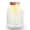 Terrarium Bottle 'Little Milky' - Incl. LED Cork - Closed Terrarium Ø 17 Cm ↑ 25 Cm