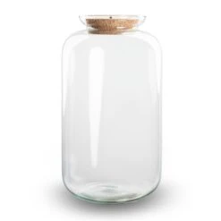 Terrarium Bottle 'Sven XL' - Incl. LED Cork - Closed Terrarium Ø 23 Cm ↑ 43 Cm -UrbanJngl Terrarium Plants terrarium sven xl flaschengarten